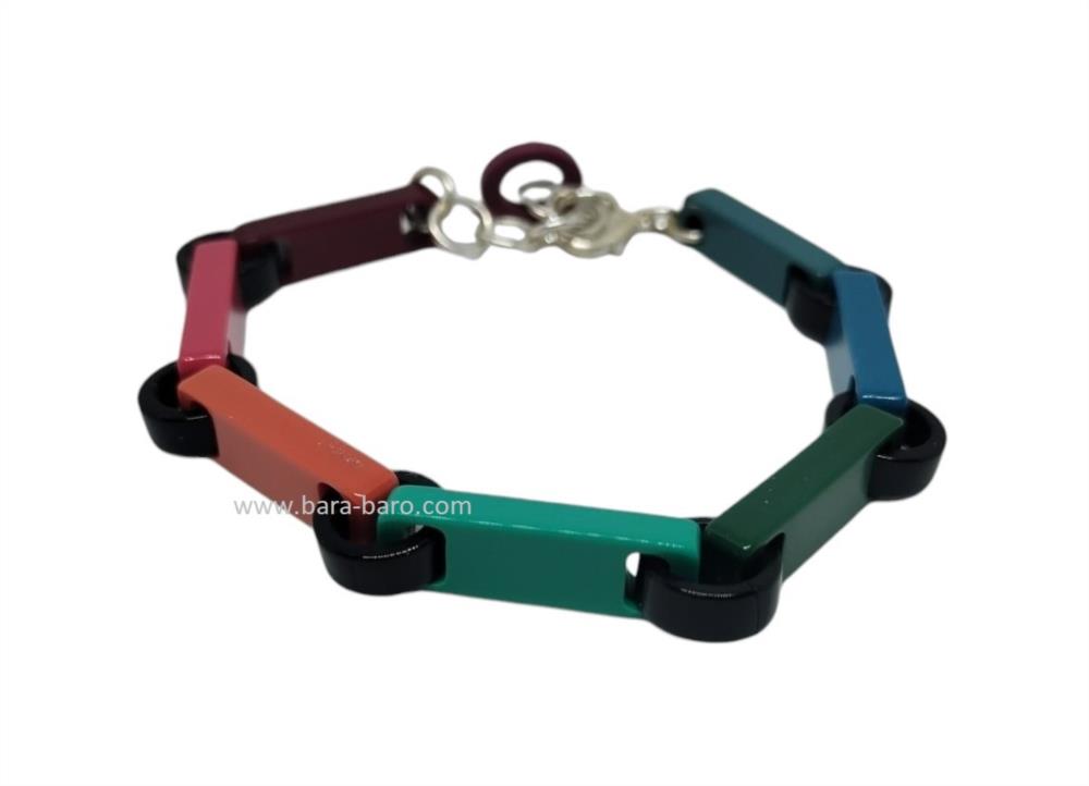 pulsera palitos acetato multicolor